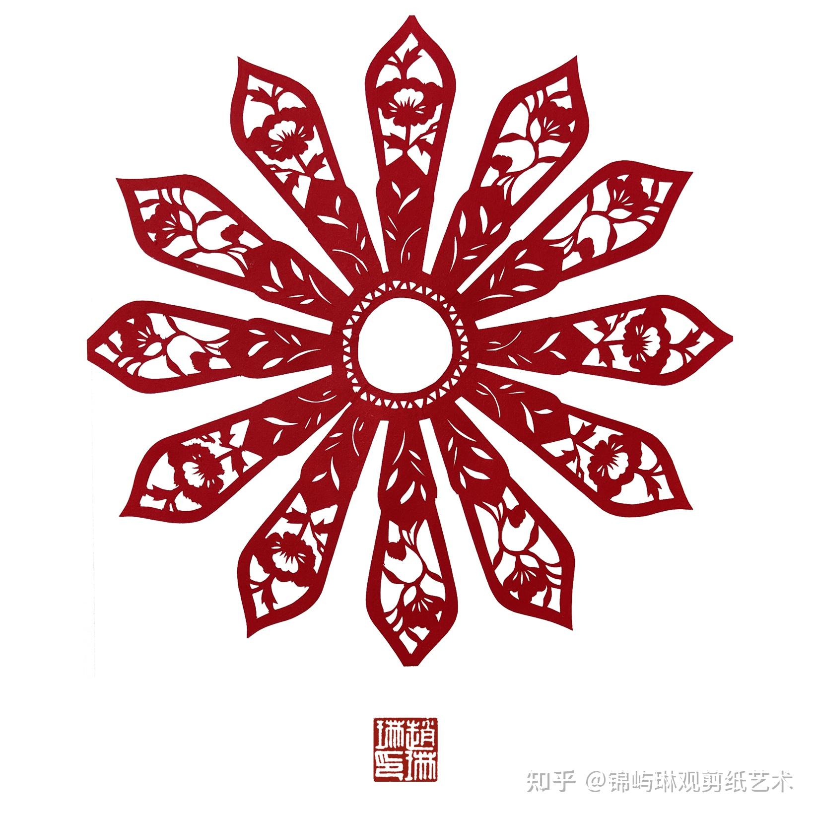 剪纸外话云肩