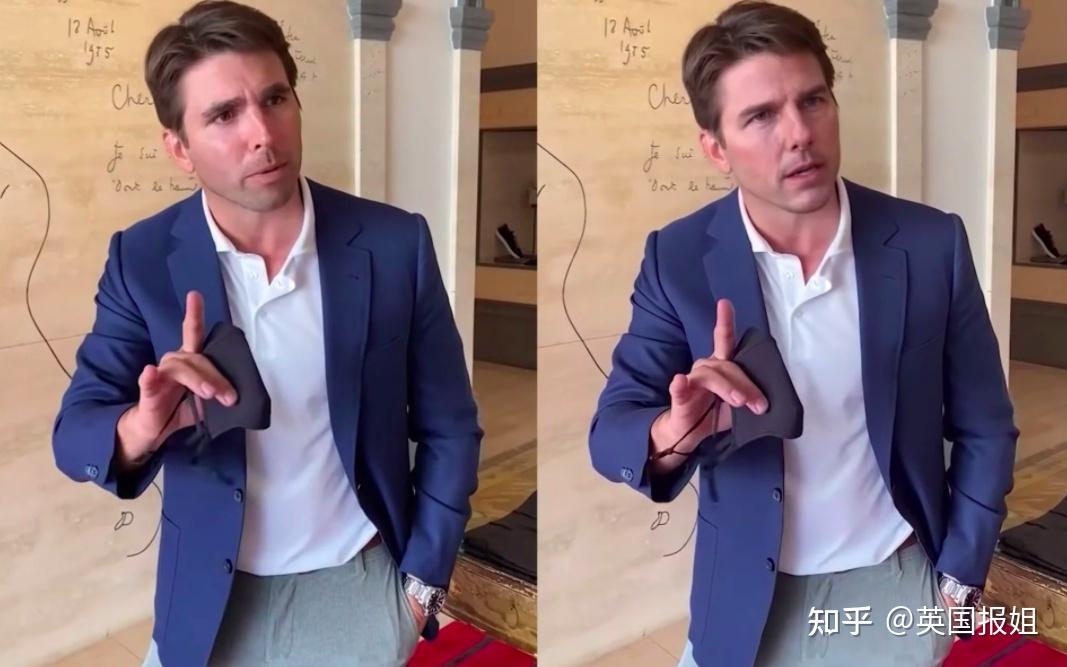 前段时间,tiktok上还出现了一个名叫@deeptomcruise的账号,up主chris