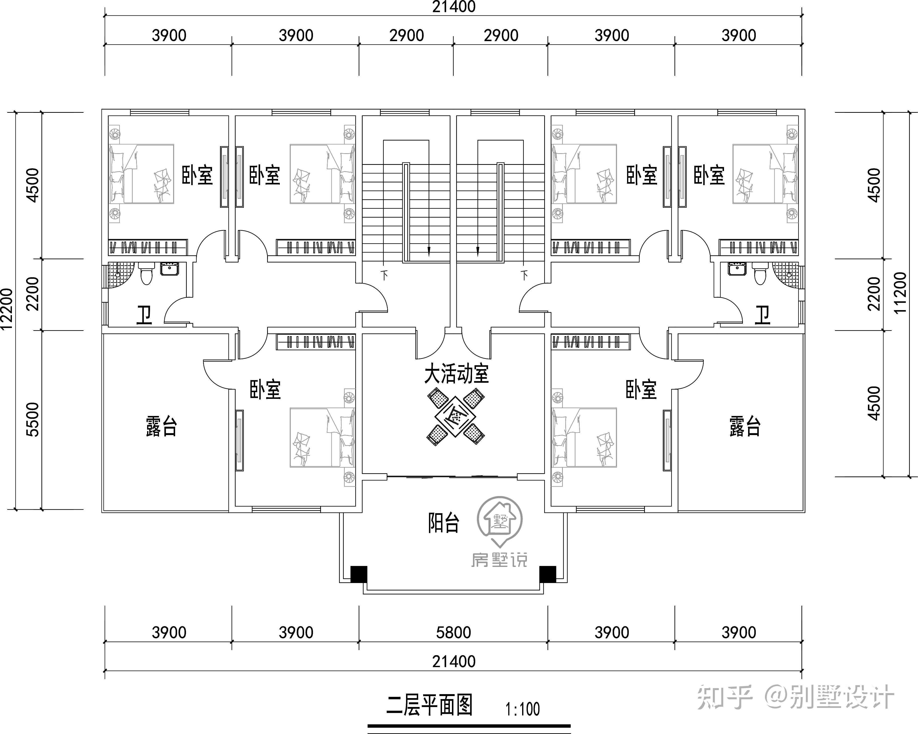 别墅设计:占地260平的兄弟双拼二层别墅,外观简约美观过年回家就想建!