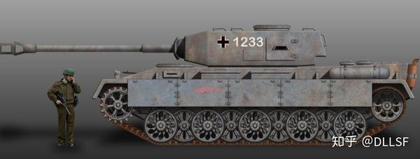 内战时经过重甲化改装的e50d-ii坦克(拉长车体,增厚装甲,主炮换装128