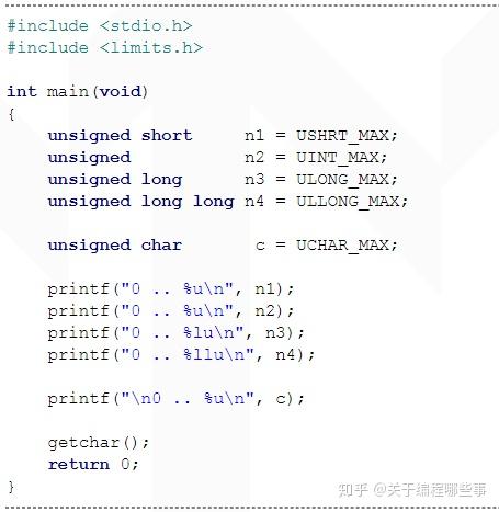 C语言进阶之路:数据类型 - 整型、字符型和浮点型的扩展! - 知乎