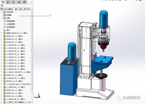 工程机械液压台式铆接机旋铆机模型solidworks设计