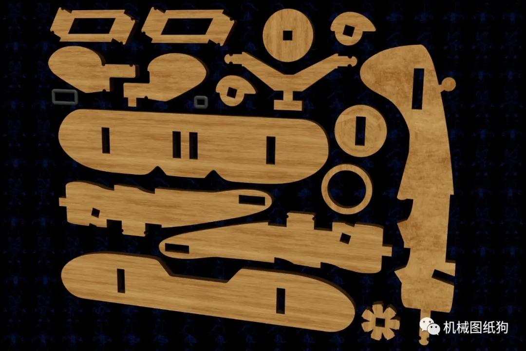 【生活艺术】瓦科upf-7双翼飞机激光切割模型3d图 多种格式 - 知乎