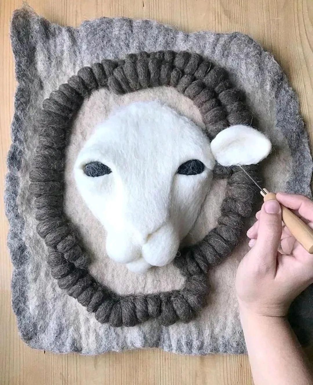 手工| 羊毛毡纤维艺术作品——可爱的小动物们 - 知乎