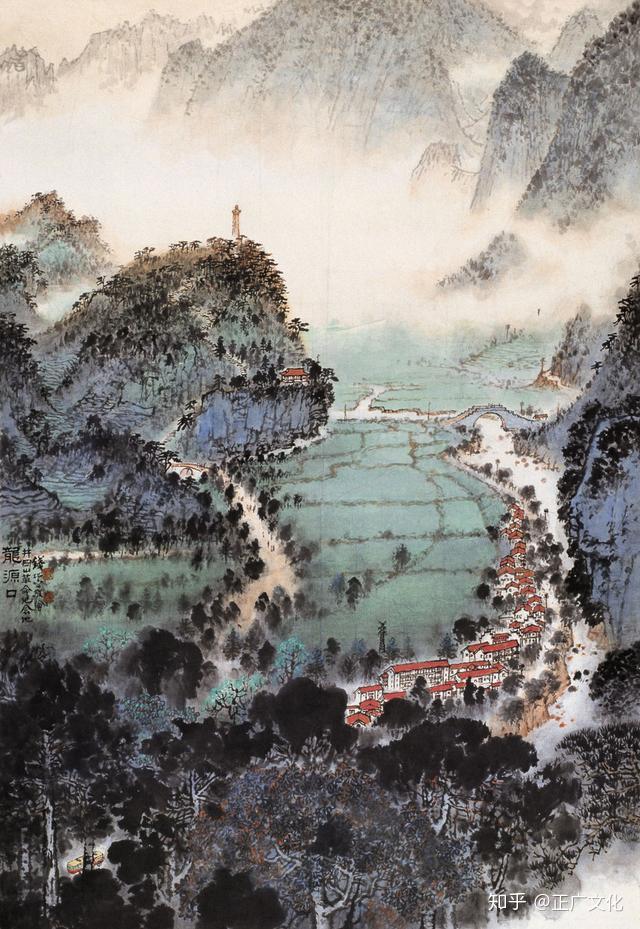 用画笔歌颂新时代钱松喦的“红色”山水- 知乎