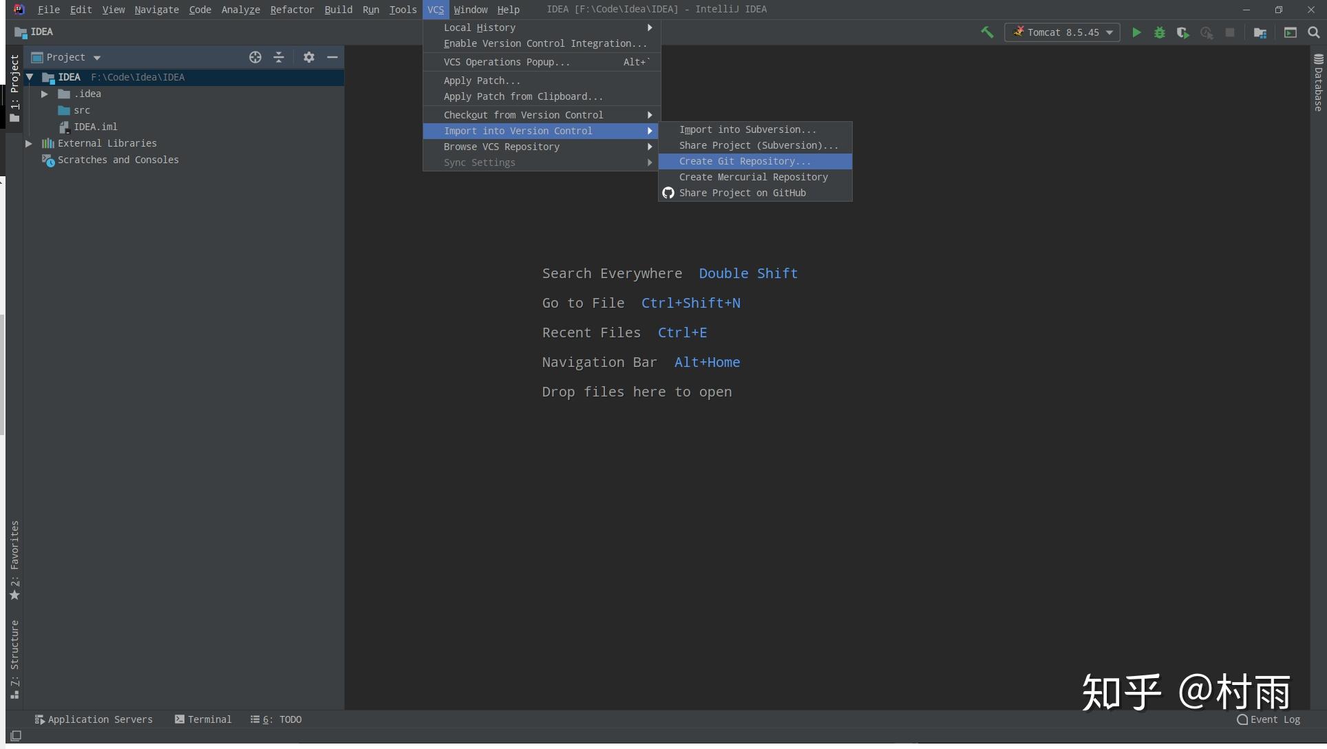 Как загрузить проект из intellij idea в github