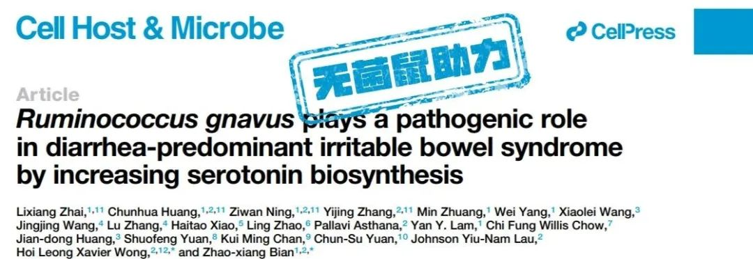 动物模型实验|香港浸会大学团队研究揭示活泼瘤胃球菌通过转化芳香氨基酸促进5-HT合成加重IBS-D新机制 - 知乎