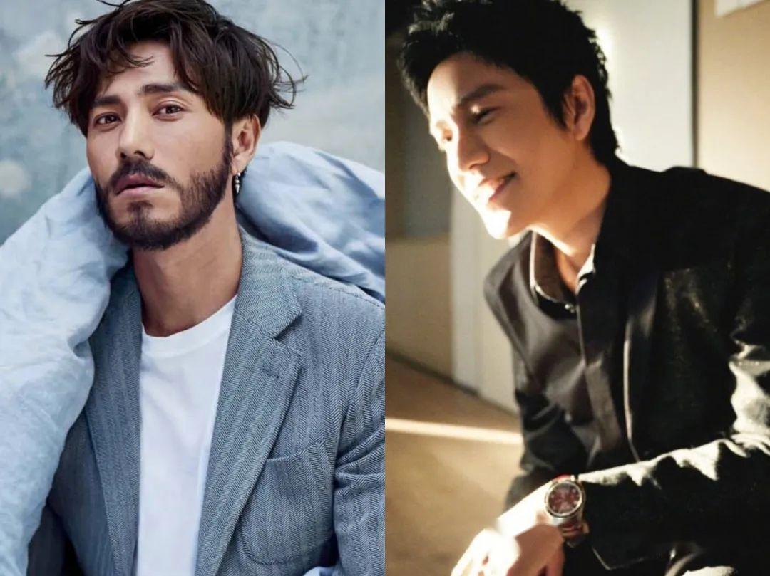 留起络腮胡的陈坤,颜值也明显下滑,老了好几岁;▲好好打理时:颜值有所