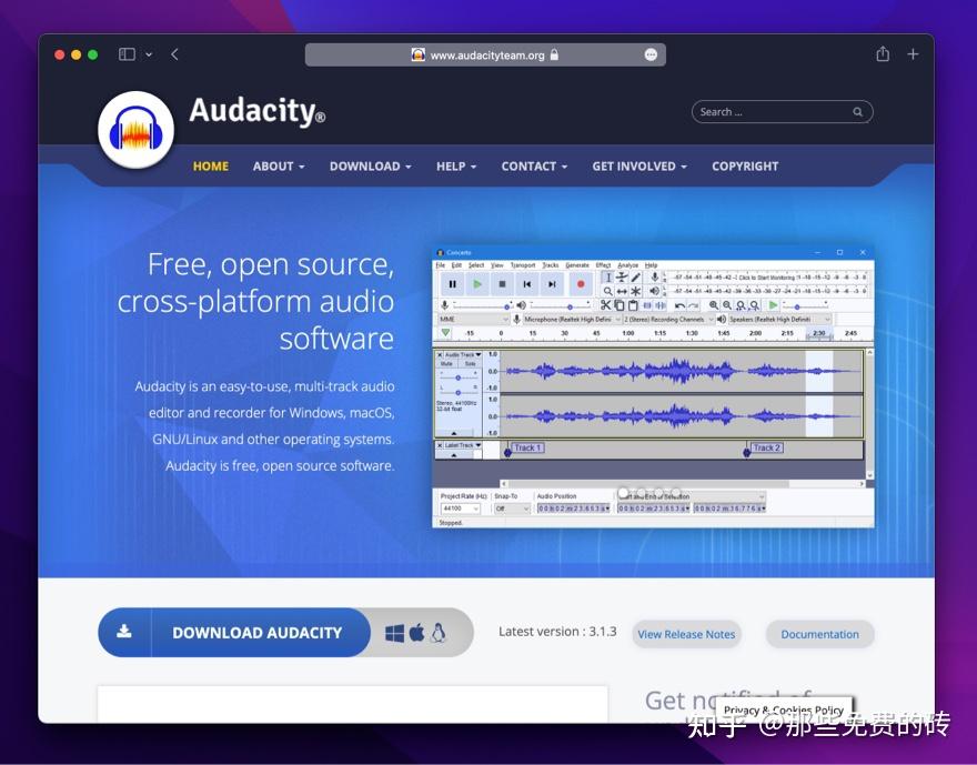 Audacity - 免费开源且专业的跨平台的音频处理软件(Au的替代品) - 知乎