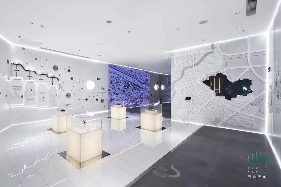 万科用具体的五大功能分区实现价值落地:品牌展示区,产业展厅区,沙盘