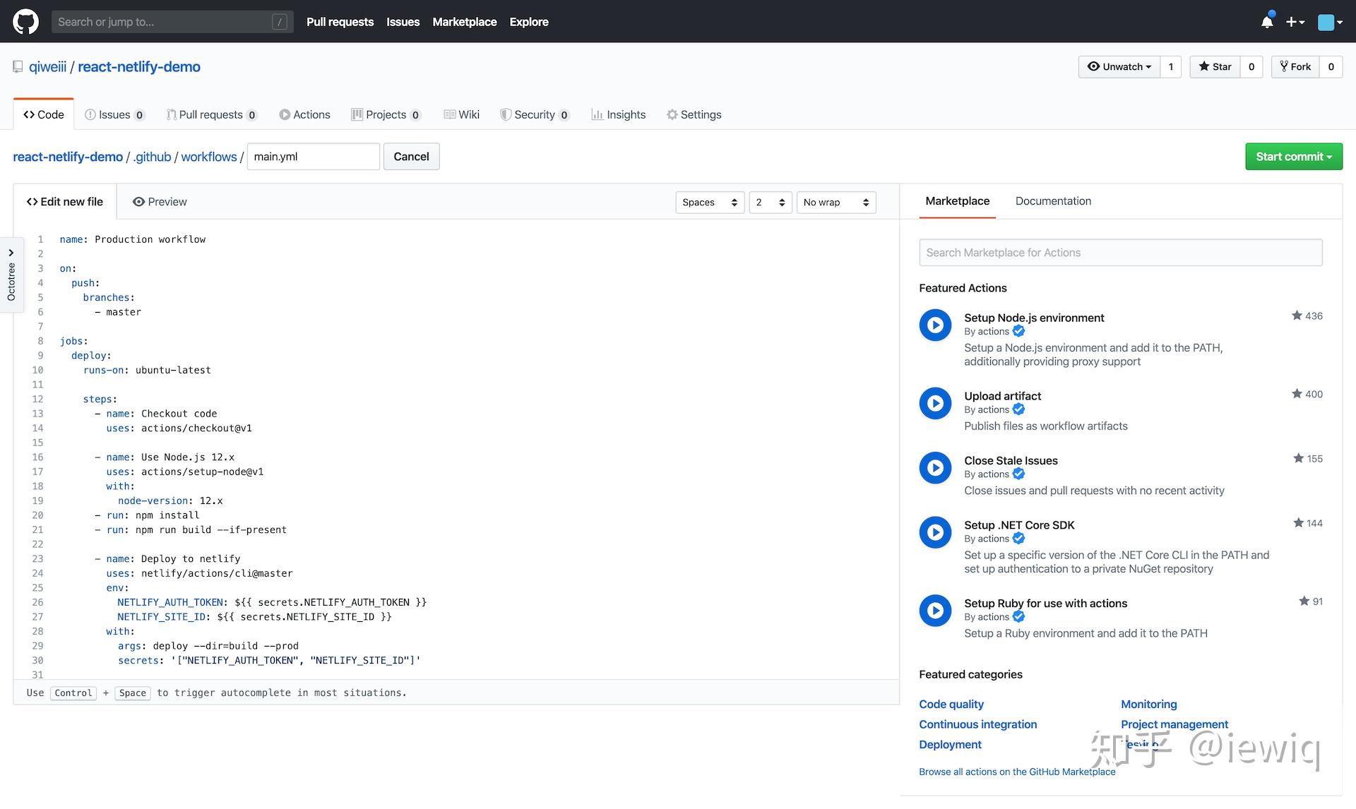  Github Actions React App Netlify 