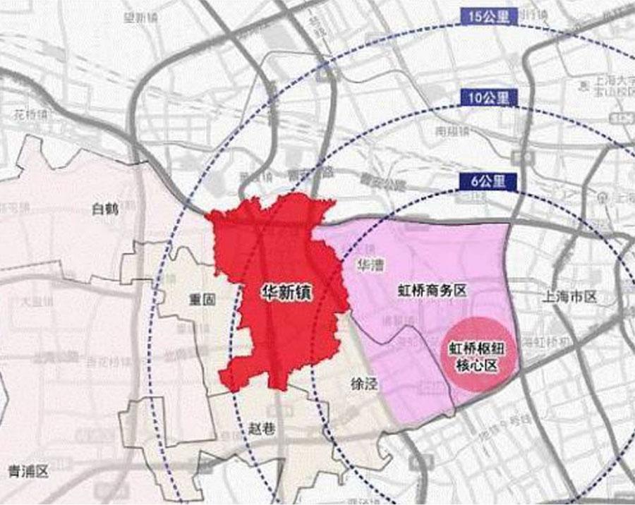 拓展城市空间的探索中,青浦" 一城两翼 "建设符合上海郊区城镇化建设
