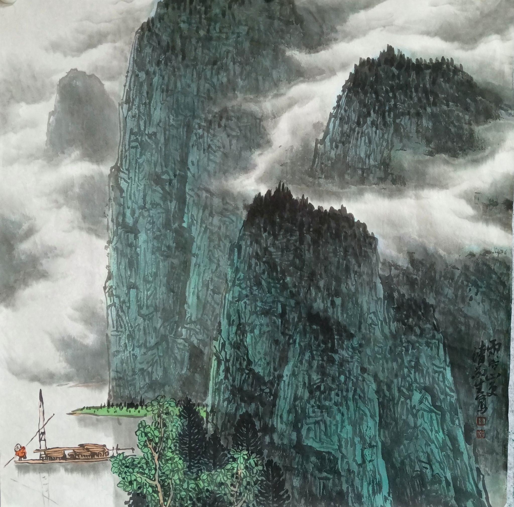 天地存大美王敬生山水画作品赏析之一