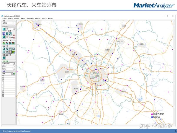 网点规划 成都城市商圈地图