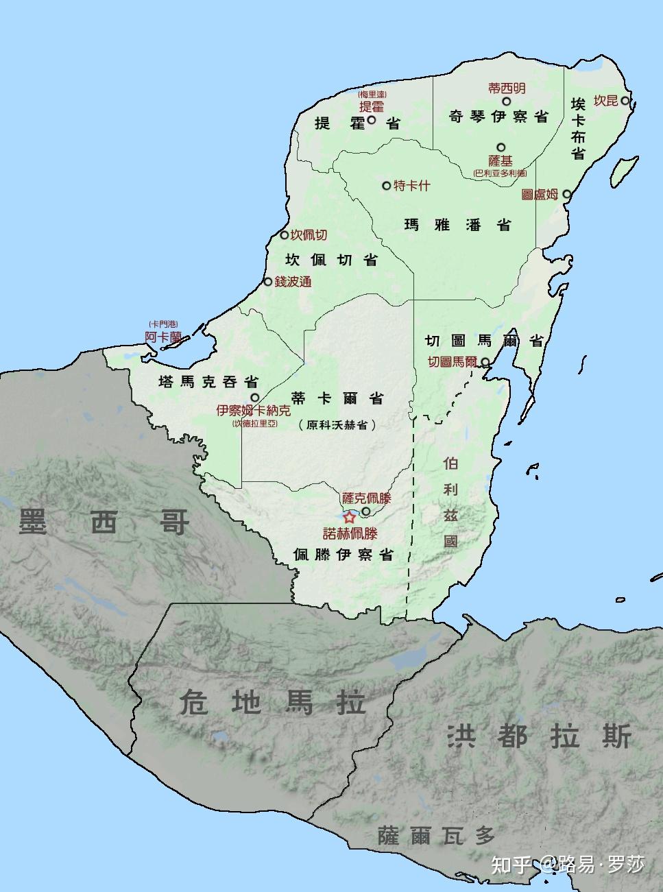 蒂卡尔地图图片