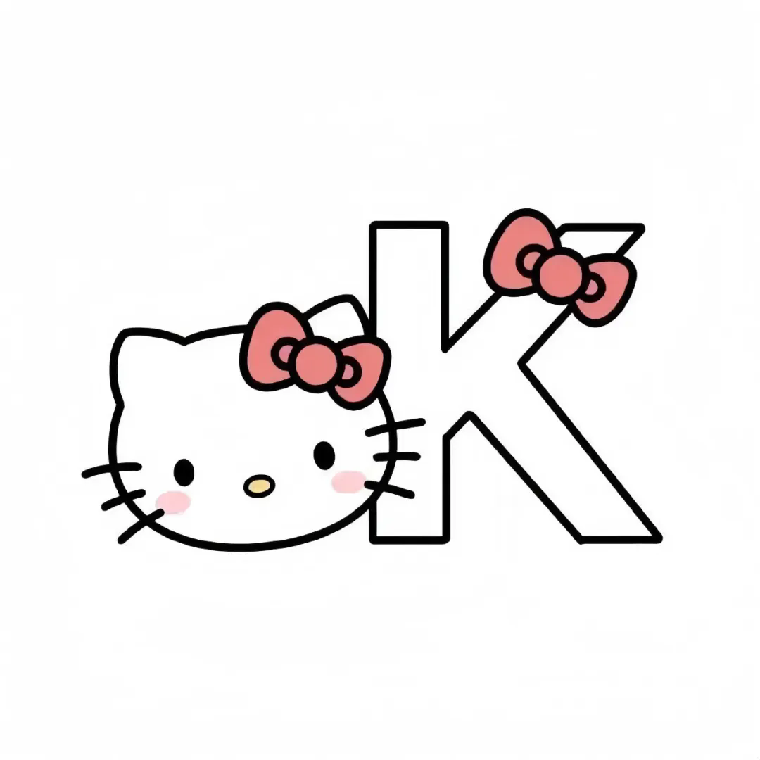 hellokitty凯蒂猫26个字母举牌表情包