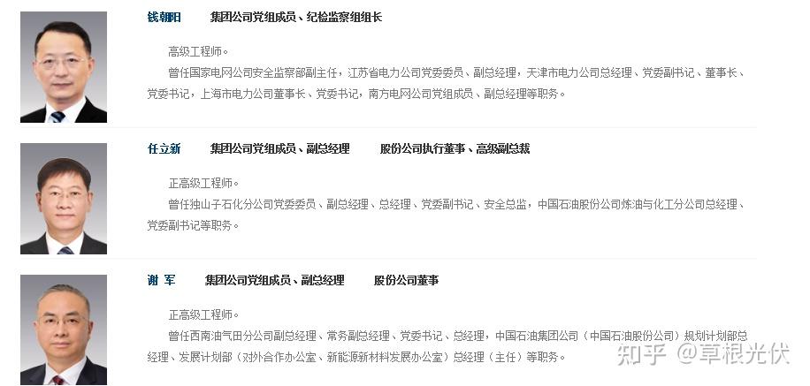 25家能源央企领导班子一览! - 知乎
