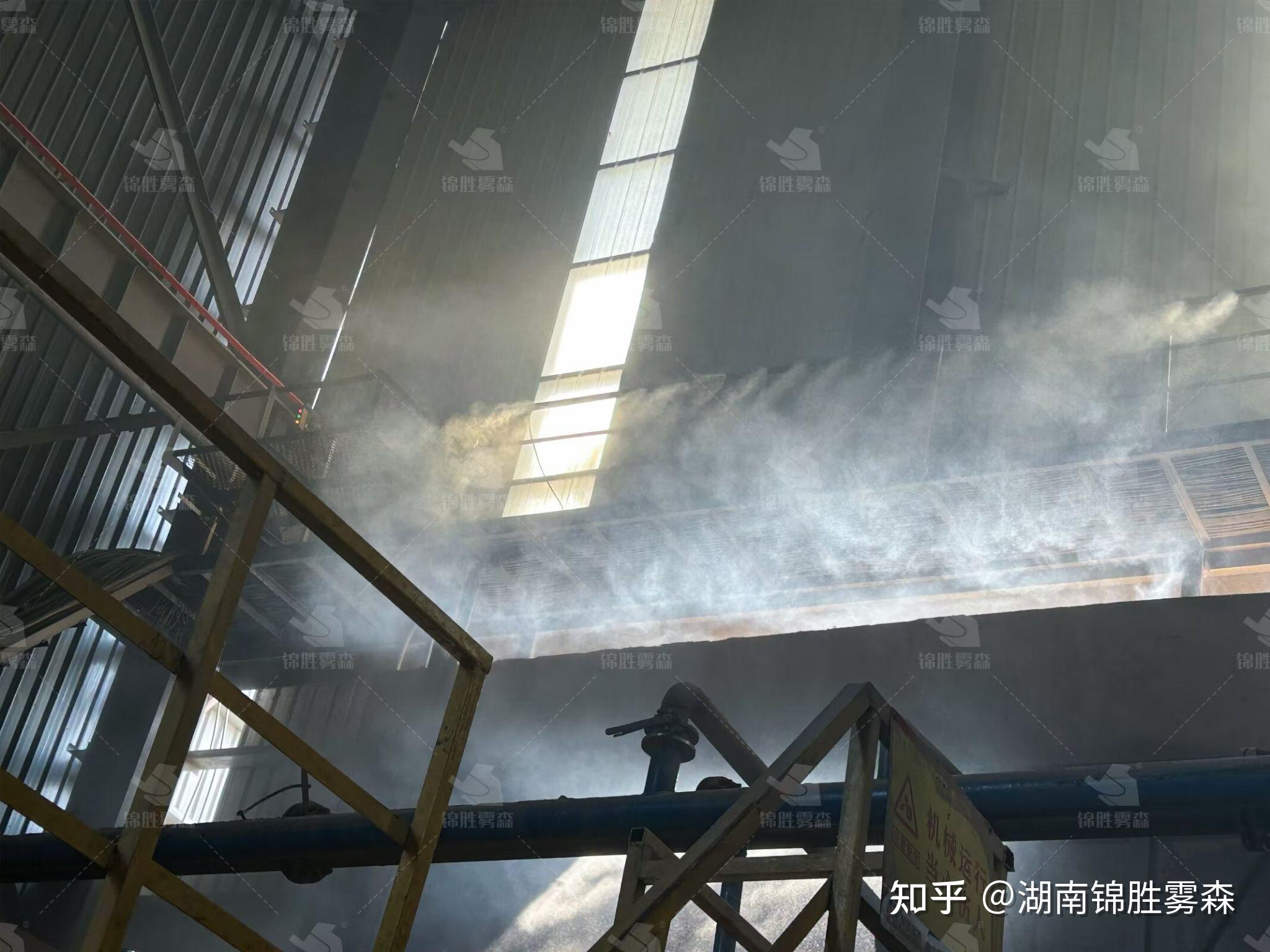 湖南厂房喷雾降尘现场效果