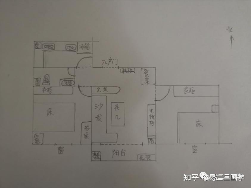 根据房主描述和内局图来看,此宅艮方空缺,坎五天生延绝祸六,五鬼最毒