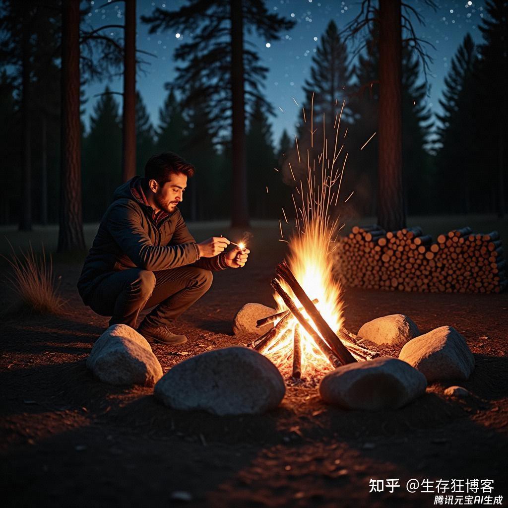 露营篝火的持续燃烧技巧 - 知乎