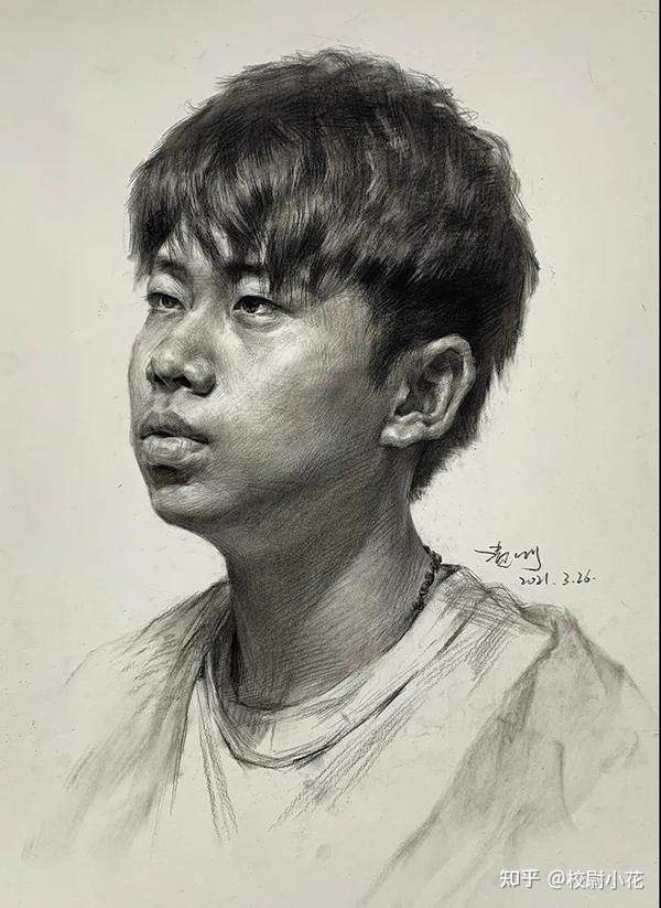 校尉美术告诉你美术联考素描头像怎样画才能考高分? - 知乎