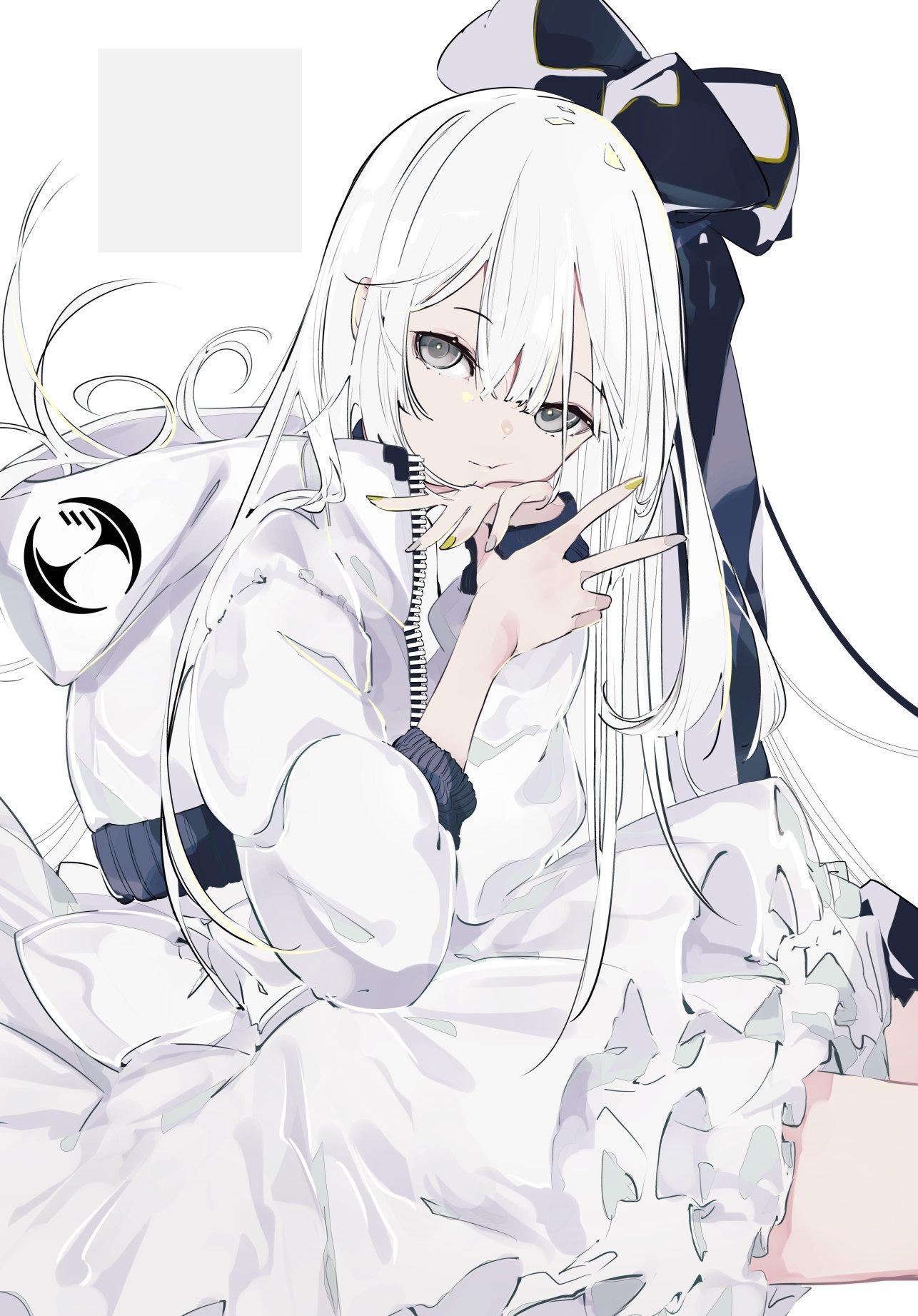 终极白毛控,谁能抗拒白长直的高冷美少女呢?今日画师:米室@yosk6000