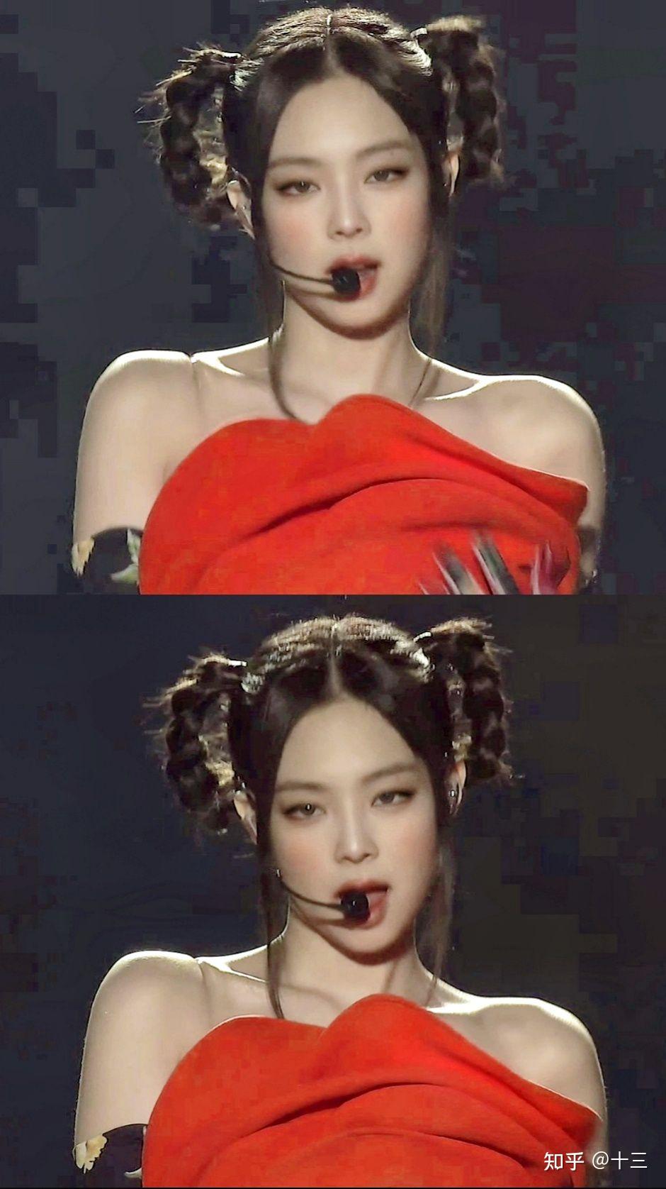 怎样看待jennie最新红玫瑰造型