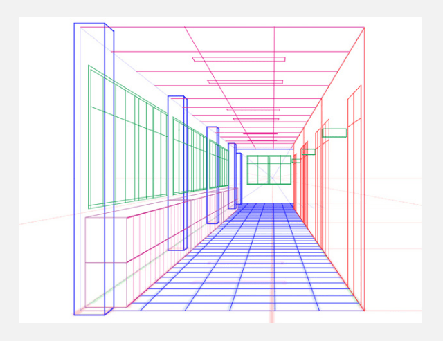 画校园背景太麻烦教你从平面图中绘制透视漫画背景