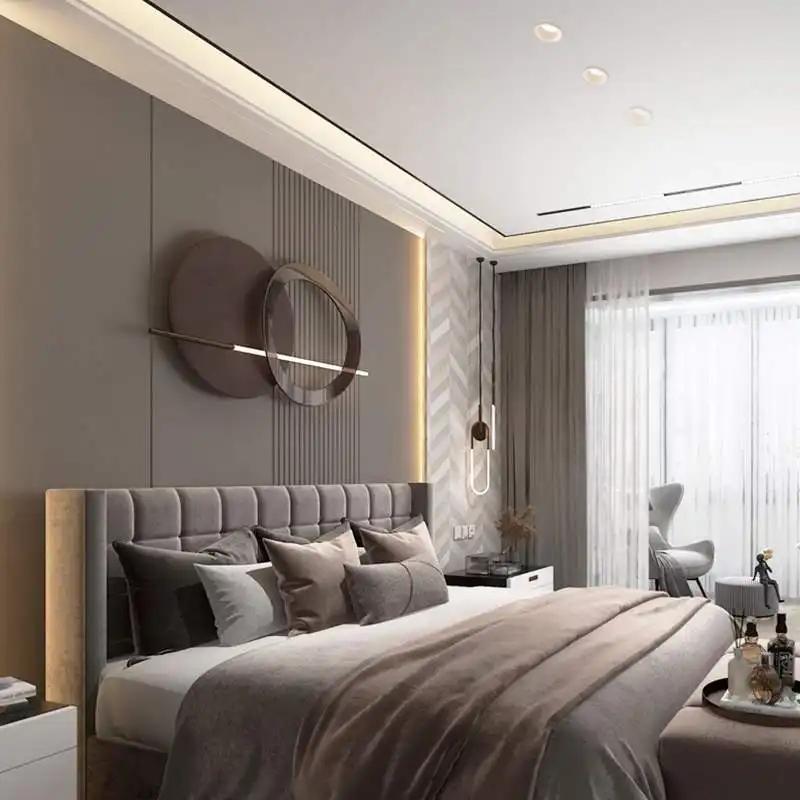 卧室床头区域这样设计，营造出一种优雅又高级的氛围感 - 知乎