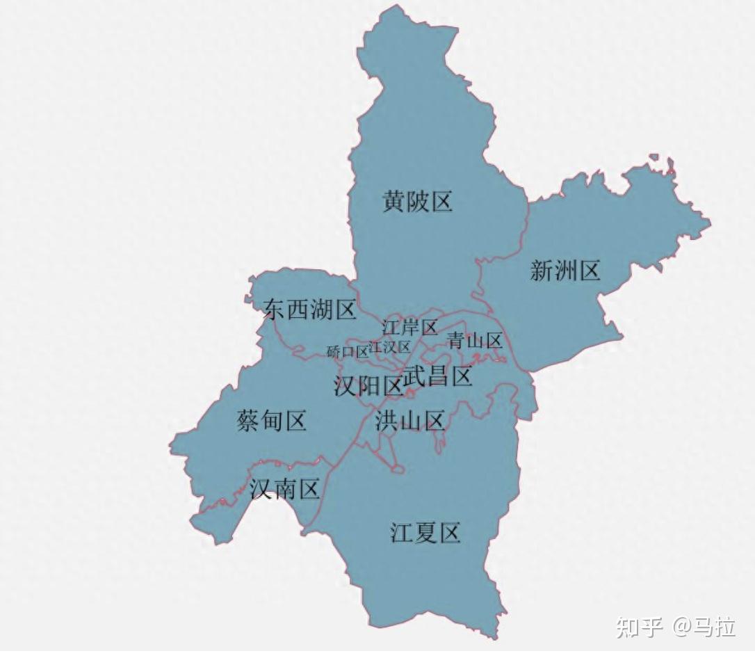 武汉江北的三个区黄陂新洲东西湖为啥关系一点都不亲密呢