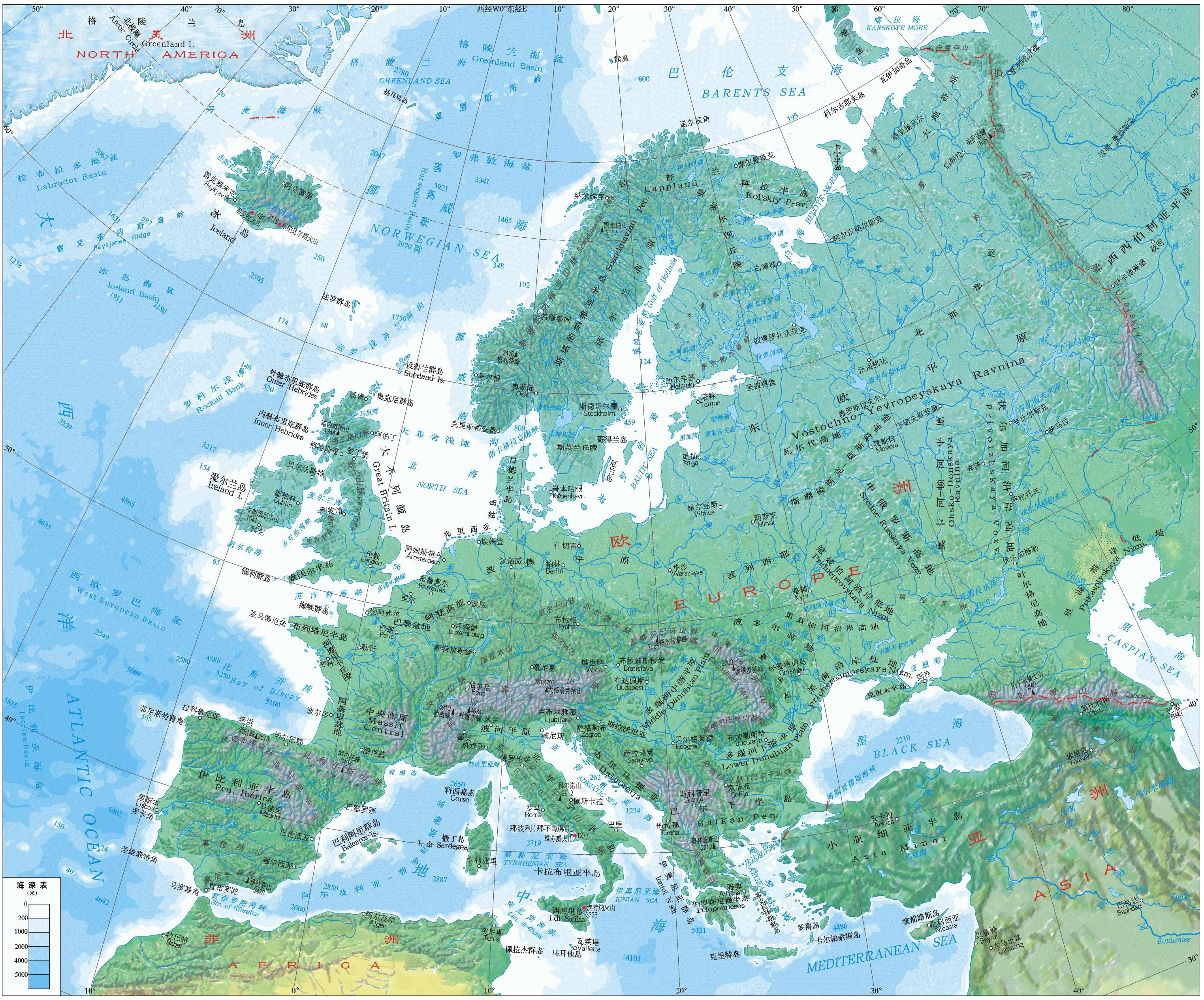 图文解读欧洲行政和地理,高清地图可收藏