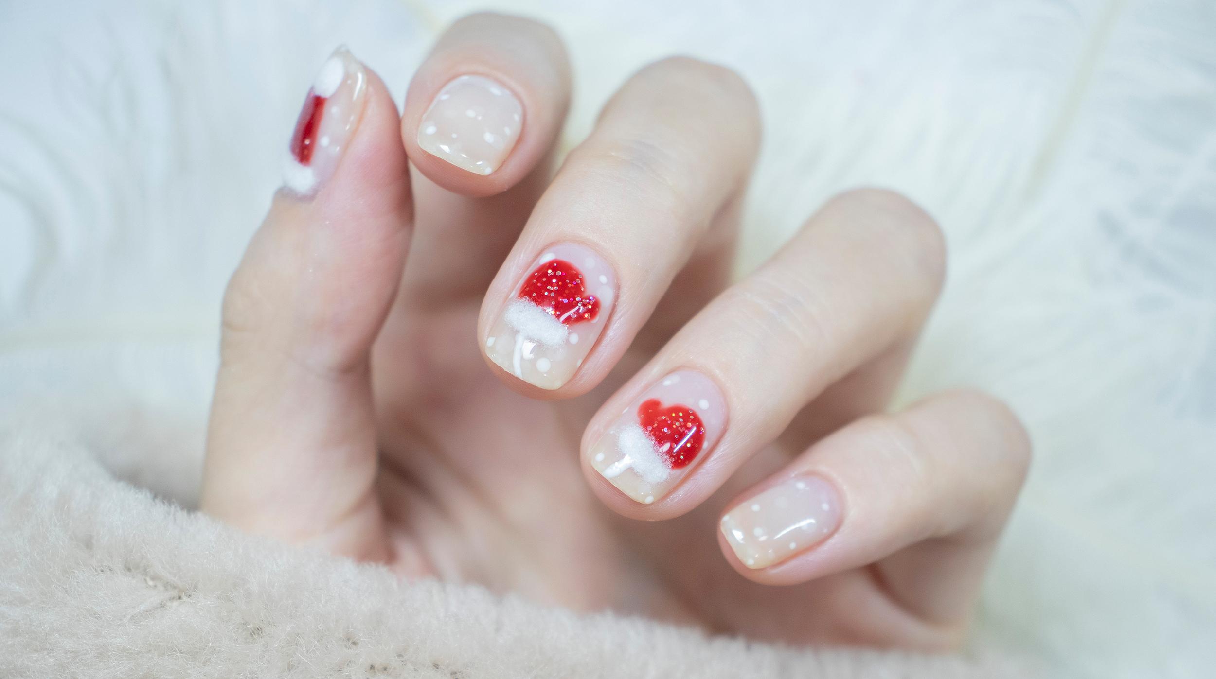 教程冬季必备晶莹透亮的雪花美甲