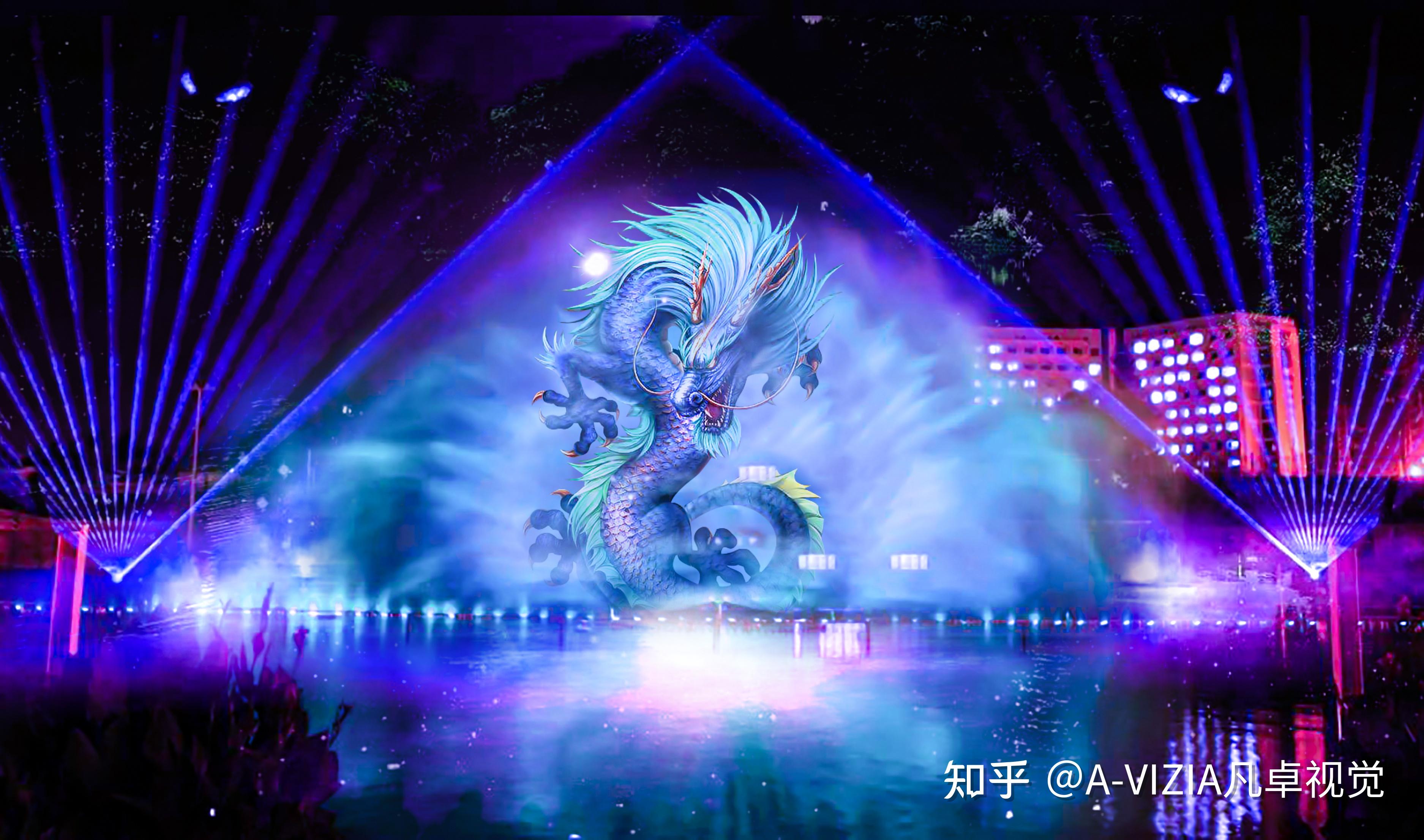 大型景区水幕投影秀,震撼全城 - 知乎