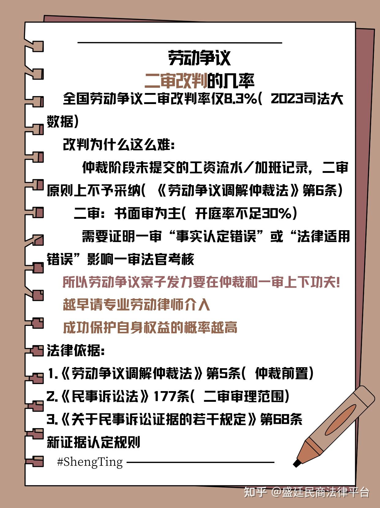劳动争议案子二审改判的几率有多大 - 知乎
