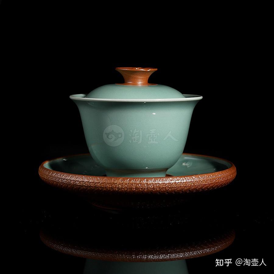 中国宋代青瓷盖碗，茶器。 宋青书院|《湖田窑》景德镇影青盖碗青瓷茶具粉青