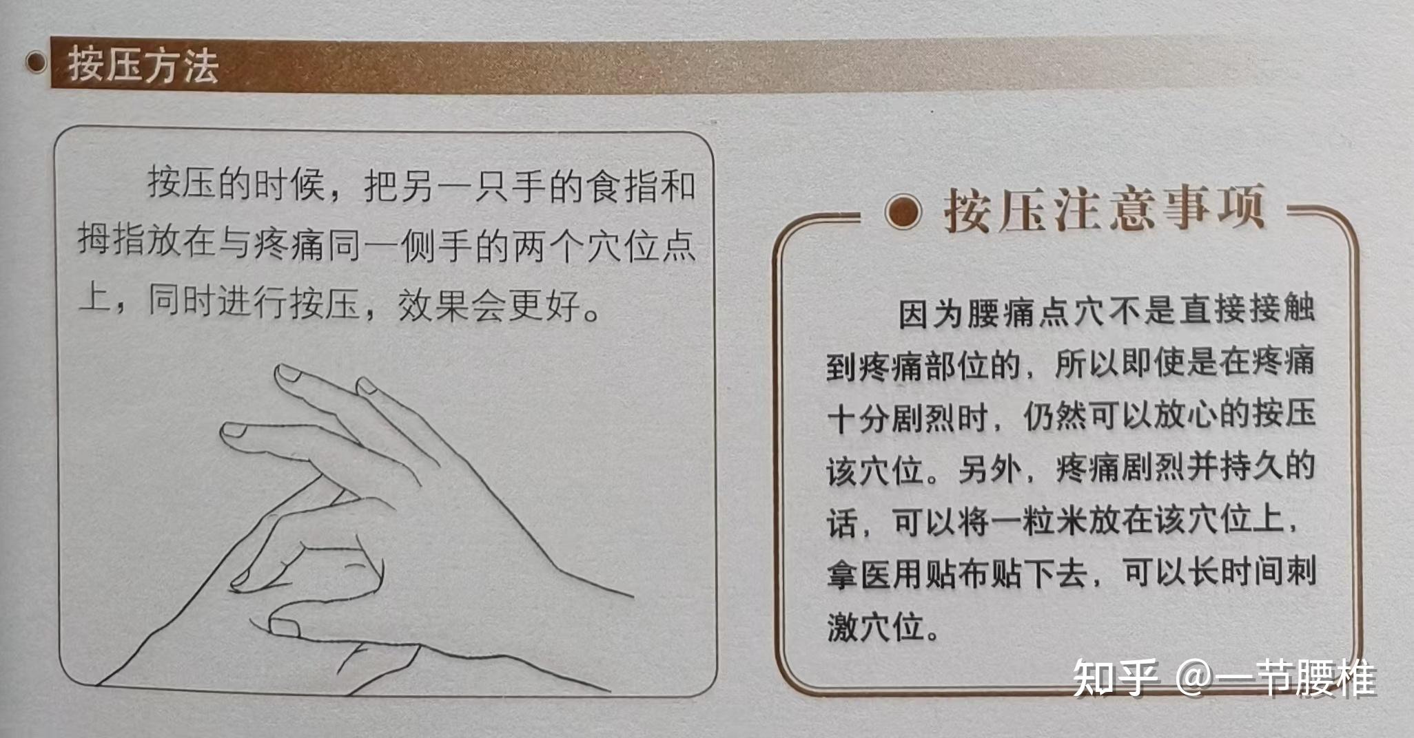 腰痛点穴|治疗腰痛的手部穴位