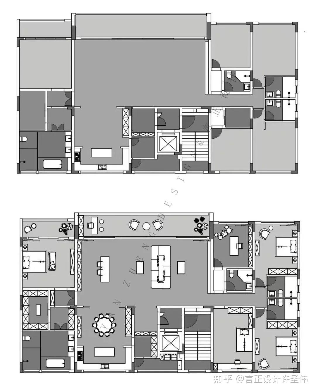 重庆室内设计工作室精装房改造推荐言正新作|【壹号半岛】350㎡大平层不砸墙、不拆顶也能打造出别致简约风! - 知乎