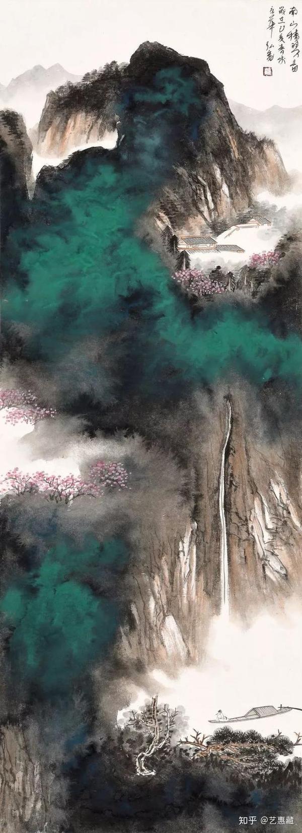 艺惠藏高宽的泼墨山水画烟云氤氲意存高古清奇诡美大气磅礴