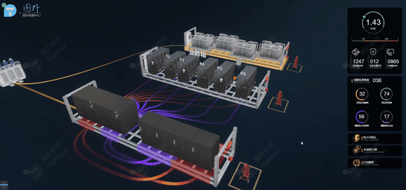 数据中心三维可视化之集装箱机房