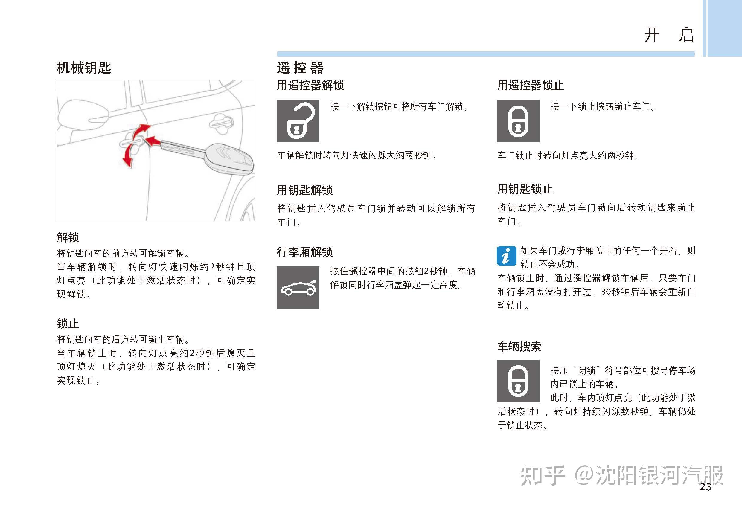 雪铁龙c4车内按键图解图片