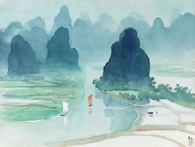 古元这组水彩画:意境无限,自然天成! - 知乎