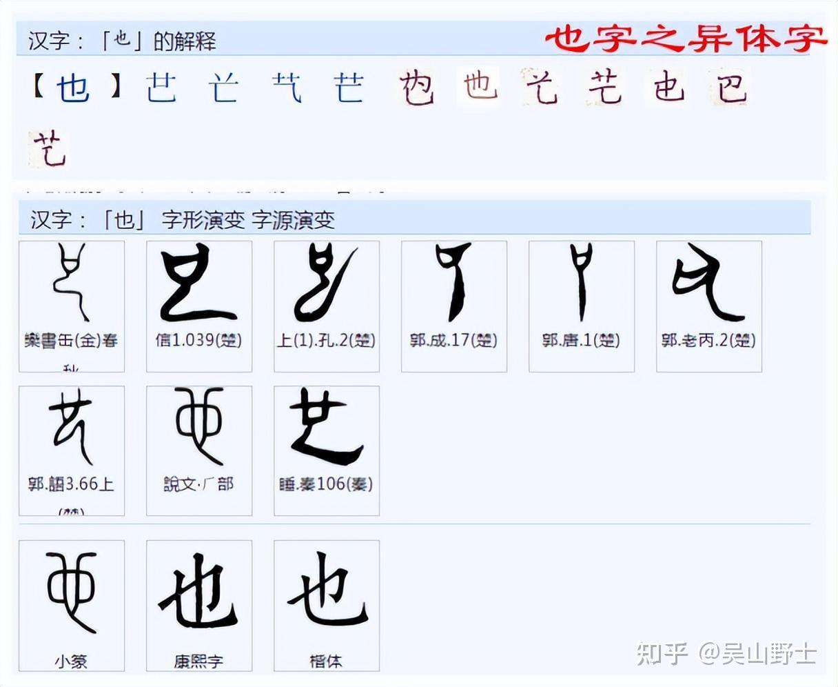 你知道女阴“也”字为什么能导出字义来吗？ - 知乎