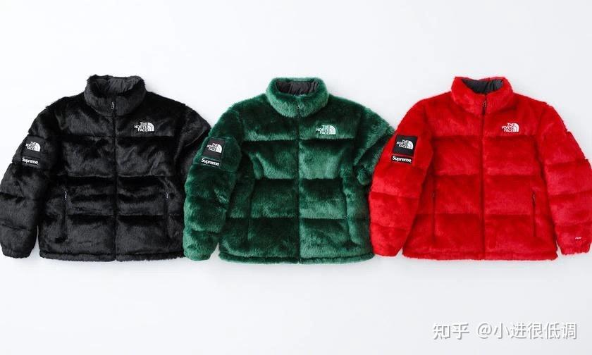 supremexthenorthface北面联名人造皮草羽绒服展示讲解