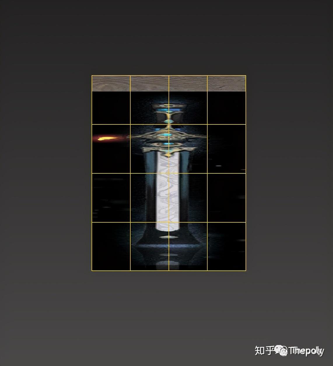 手绘模型教程分享—流云剑