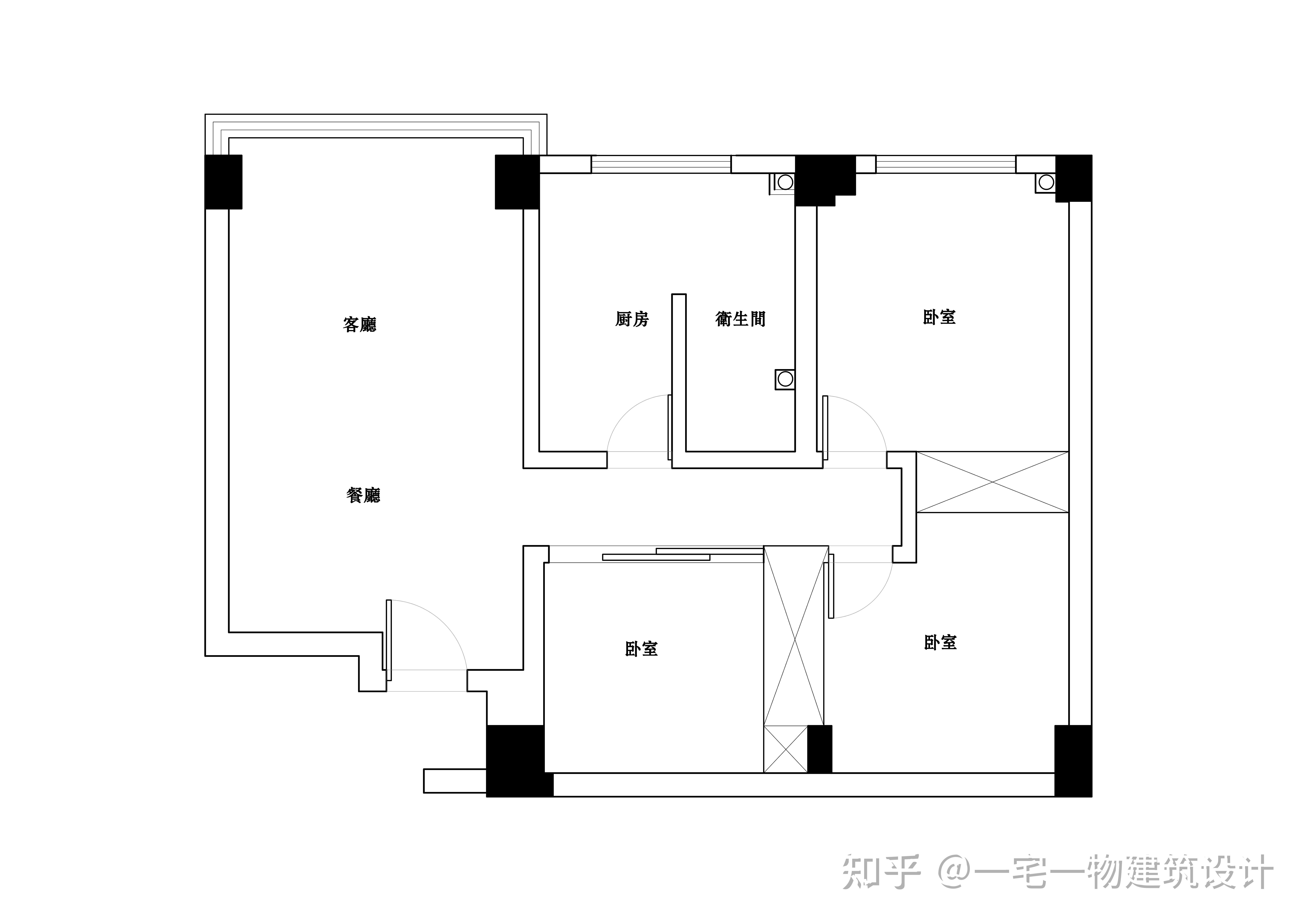 巧妙改造55㎡老破小的杂乱格局让小户型也能拥有3分离的卫生间
