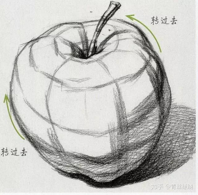 素描基础入门解析素描水果之苹果和梨