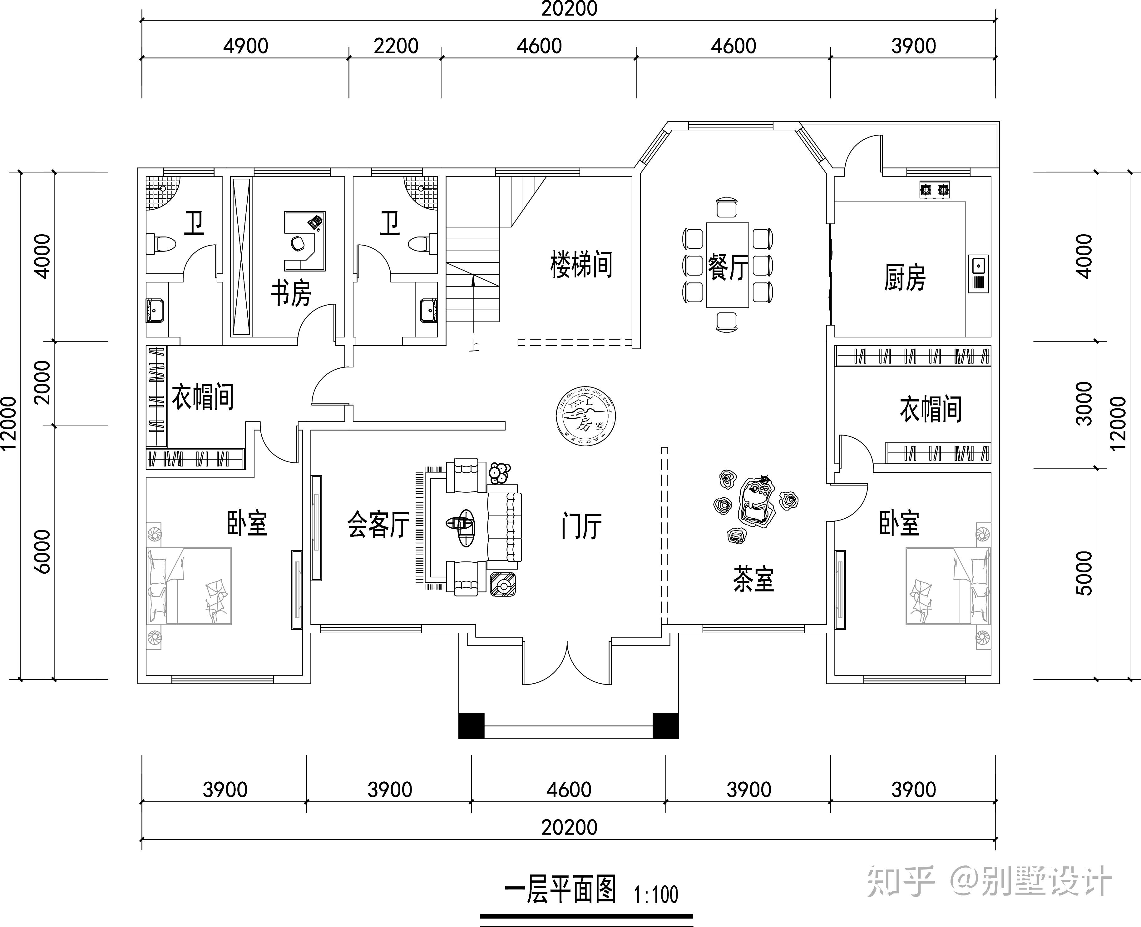 三层别墅内部结构图图片