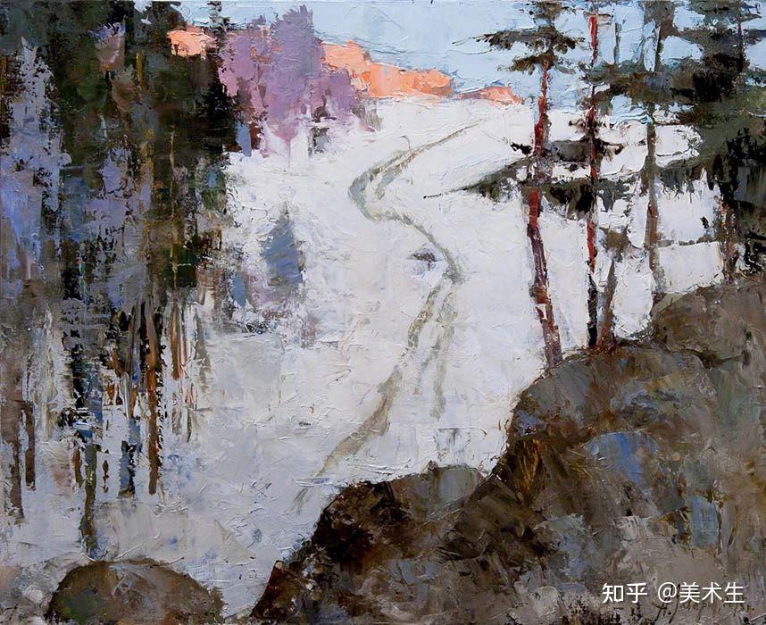 笔触率性，优雅朦胧的风景油画，迷人！ - 知乎