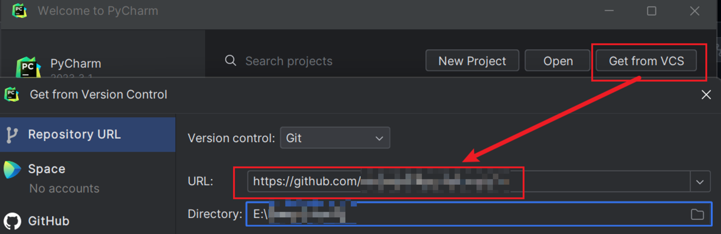 Git 3 pycharm 