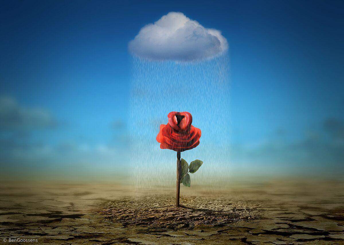 宇宙的第三个起源宇宙的第一粒尘埃和第一束光线所凝结成的第一滴泪水